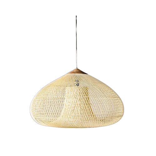 Elegant Handmade Rattan Japandi Pendant Light