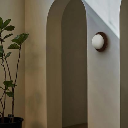 Nordic Minimalist Natural Wood LED Wall Light