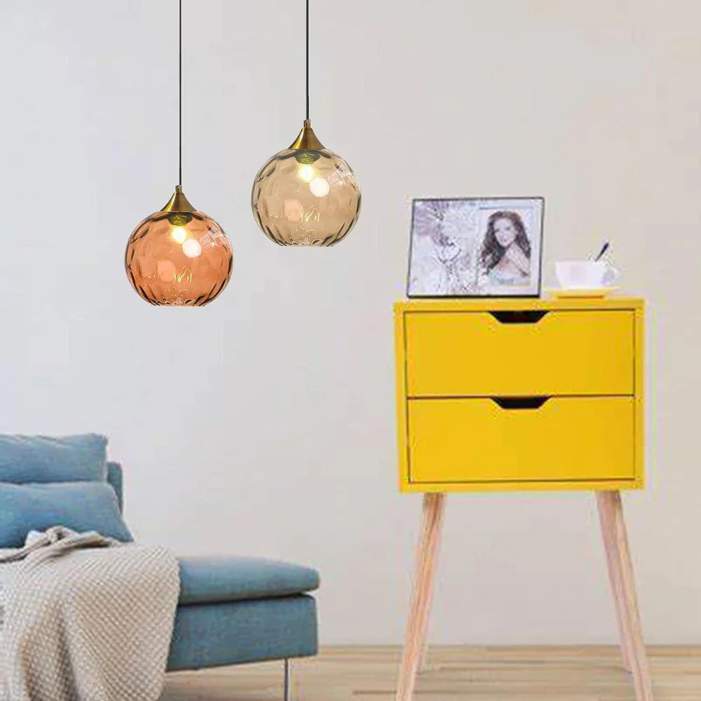 Modern LED Nordic Ceiling Glass Ball Pendant Light