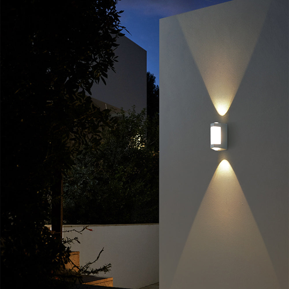 Nordic Up Down Acrylic Waterproof Minimalist Outdoor Wall Light