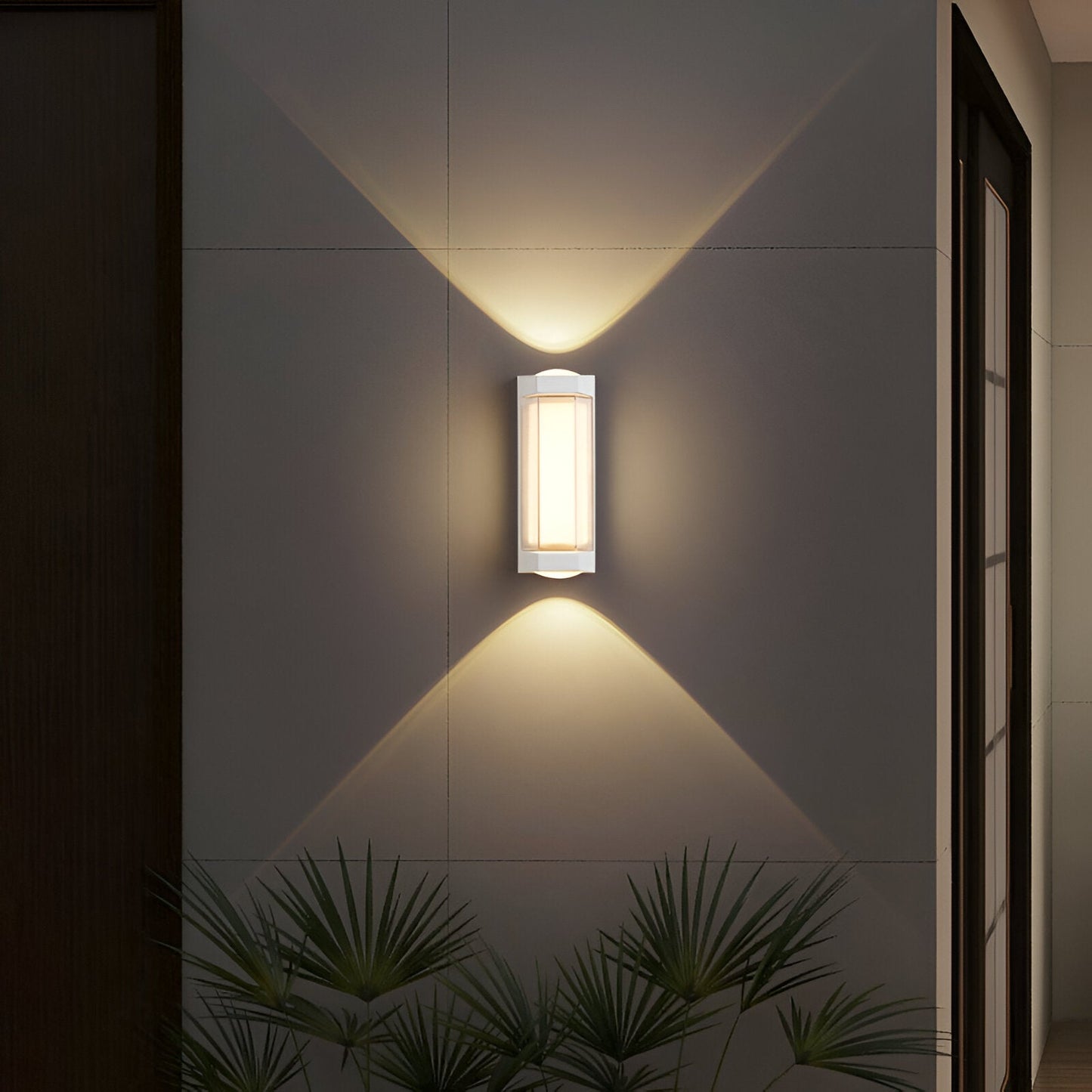 Nordic Up Down Acrylic Waterproof Minimalist Outdoor Wall Light