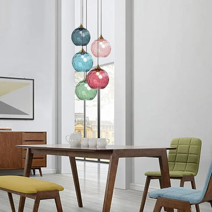 Modern LED Nordic Ceiling Glass Ball Pendant Light