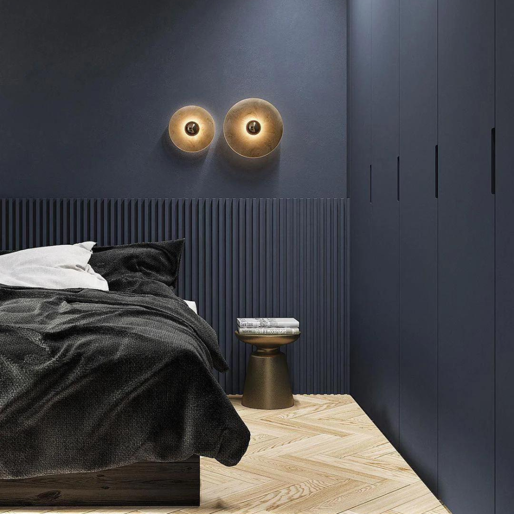 Nordic Alabaster Round LED Wall Light
