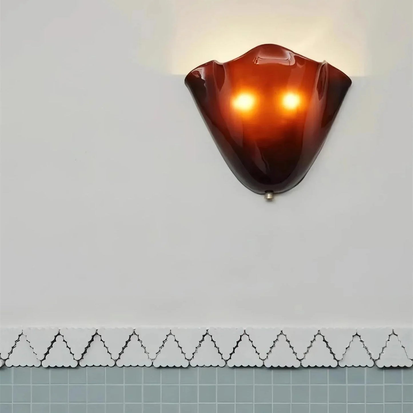 Skirt Series Retro Colored Glass Skirt Shell Wall Light — Lubrel minimalist lighting