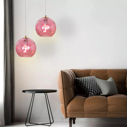 Modern LED Nordic Ceiling Glass Ball Pendant Light