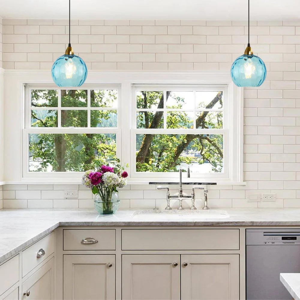 Modern LED Nordic Ceiling Glass Ball Pendant Light