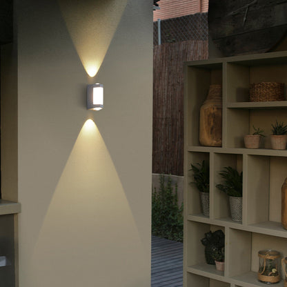 Nordic Up Down Acrylic Waterproof Minimalist Outdoor Wall Light