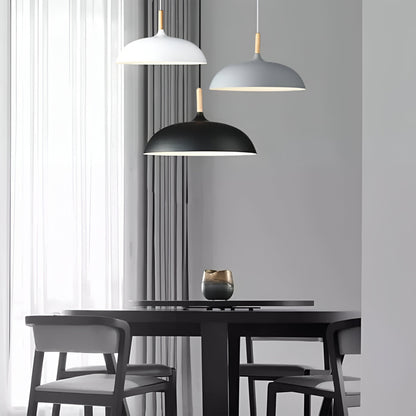 Nordic Style Wood Iron Art Pendant Light