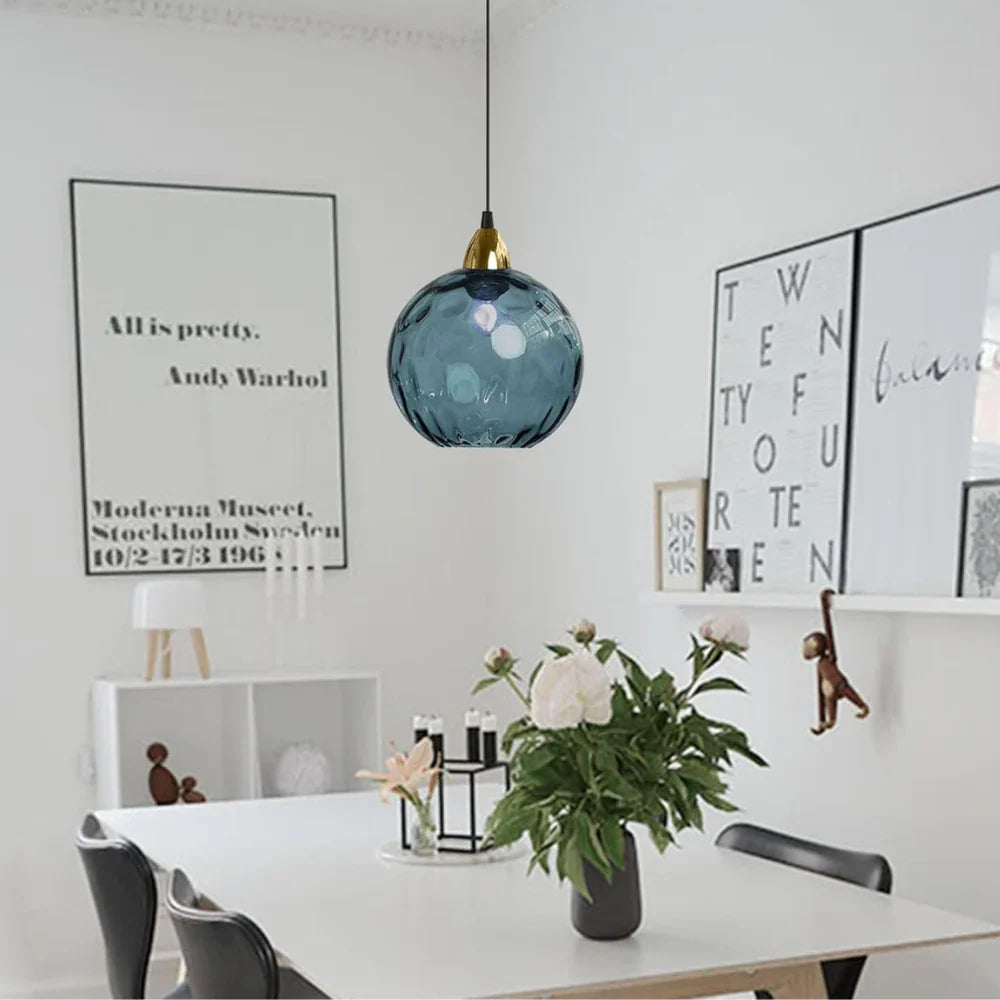 Modern LED Nordic Ceiling Glass Ball Pendant Light
