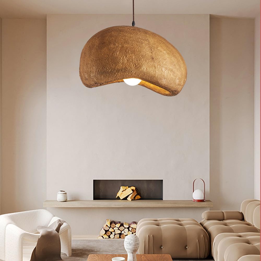 Wabi-Sabi Cloud Japandi Resin Pendant Light