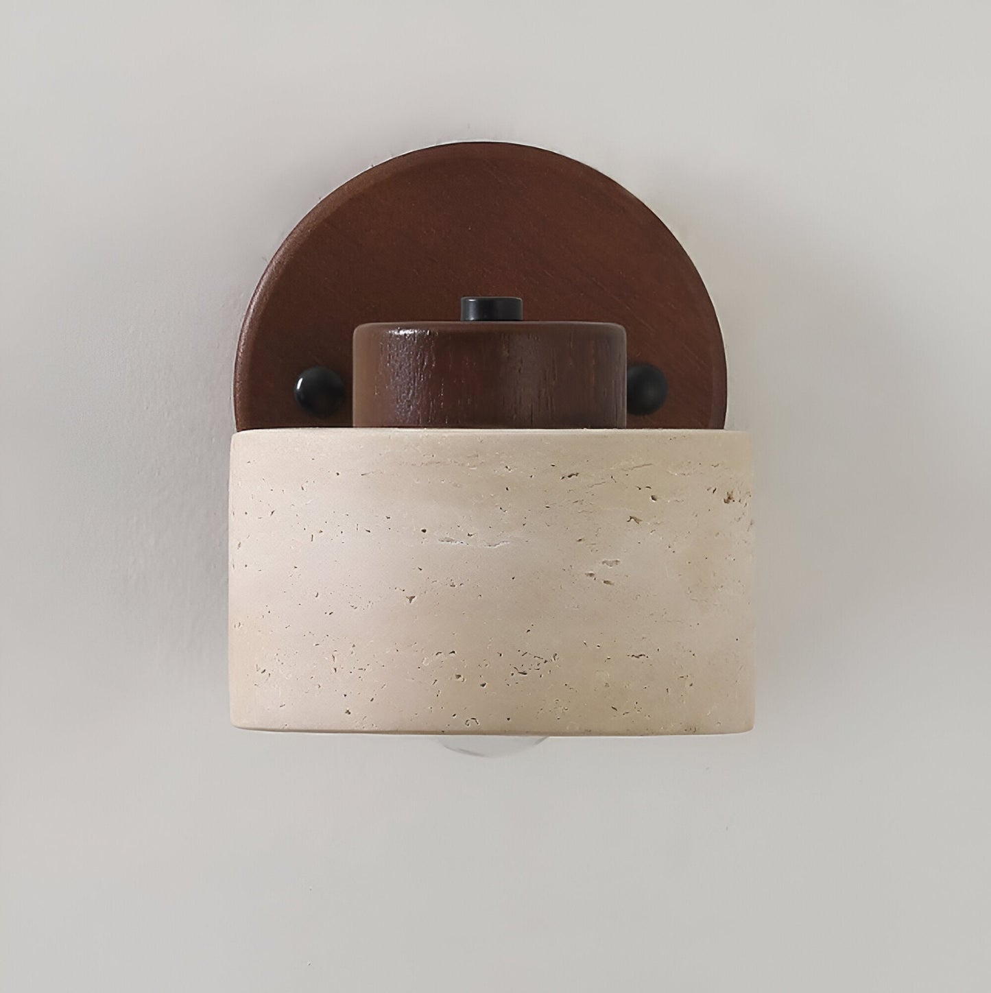 Study Reading Minimalist Travertine Stone Wall Light