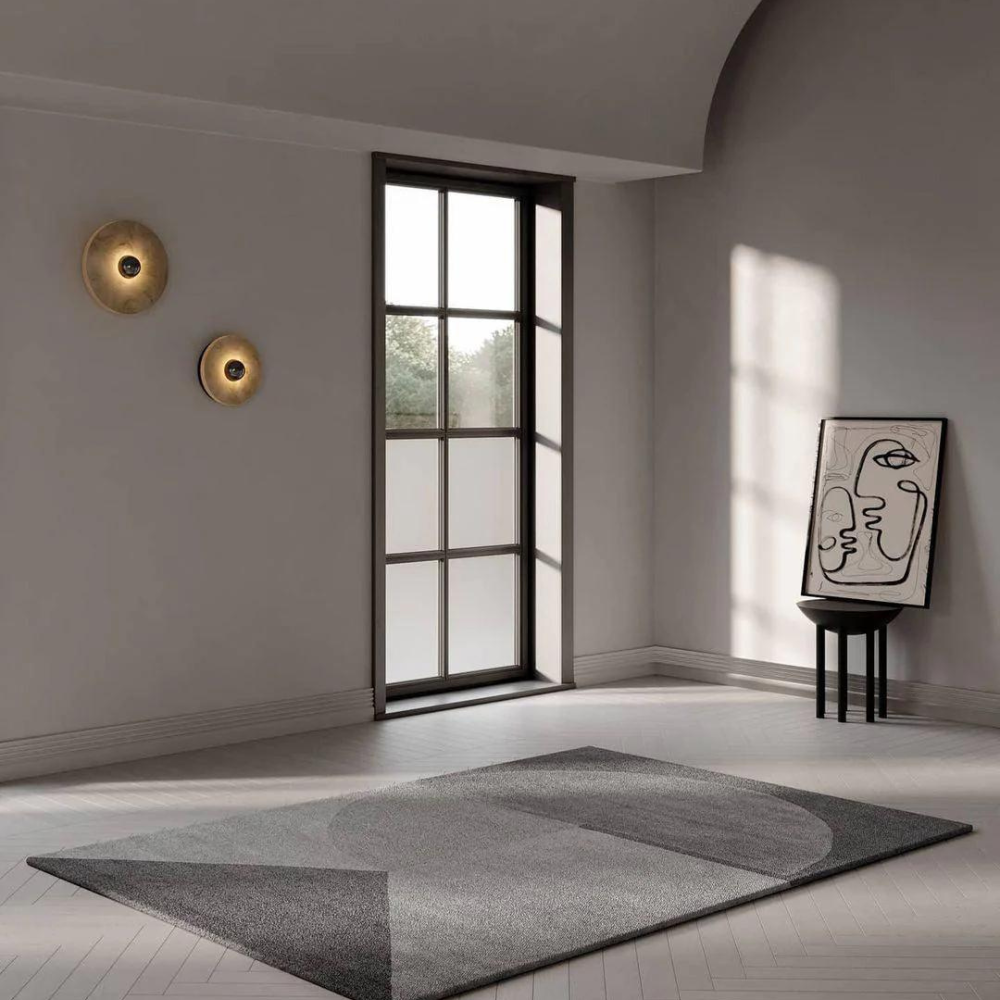 Nordic Alabaster Round LED Wall Light
