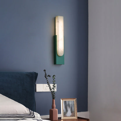 Agatha Modern Artificial Alabaster Minimalist Wall Light