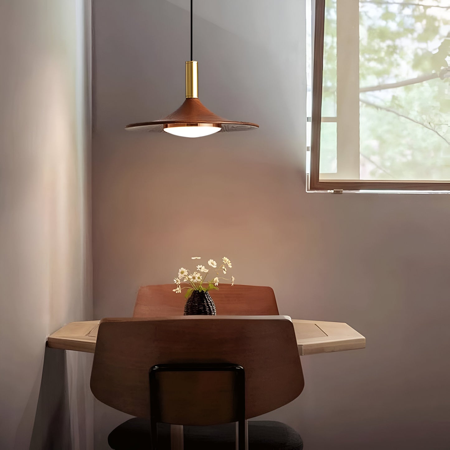 Nordic Style Iron Shade Minimalist Pendant Light