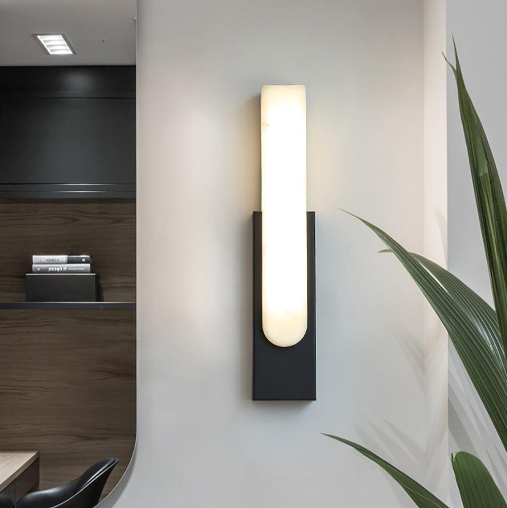 Agatha Modern Artificial Alabaster Minimalist Wall Light