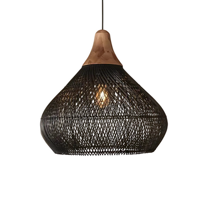 Boho Style Rattan Pendant Light