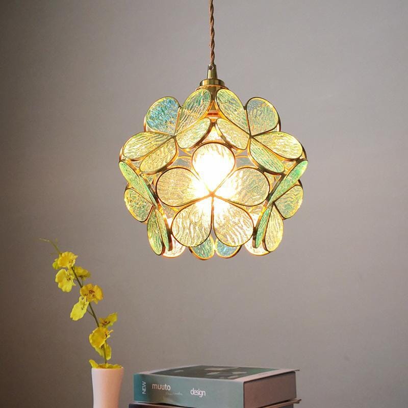 Nordic Flower Glass Pendant Light