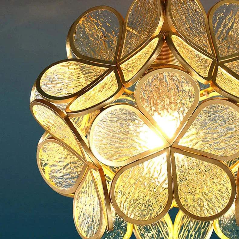 Nordic Flower Glass Pendant Light