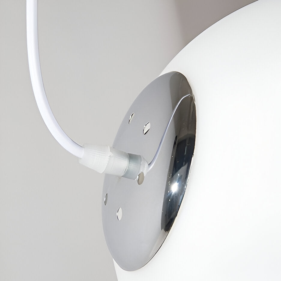 Nordic Globe Milky Glass Pendant Light