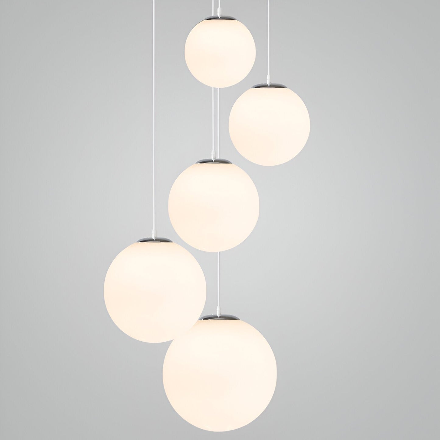 Nordic Globe Milky Glass Pendant Light