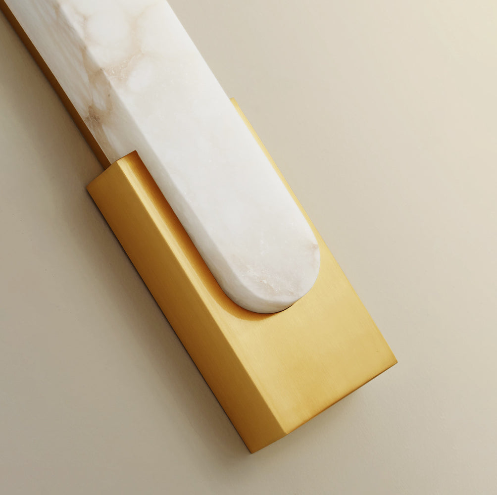 Agatha Modern Artificial Alabaster Minimalist Wall Light