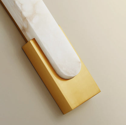 Agatha Modern Artificial Alabaster Minimalist Wall Light