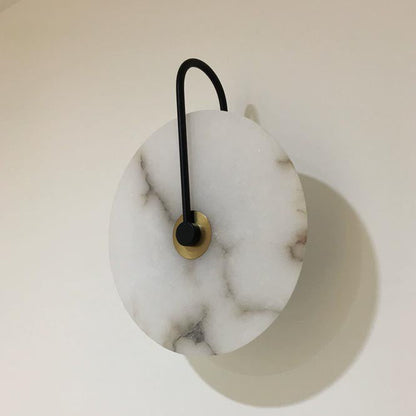 Moonshade Natural Marble Alabaster Minimalist Wall Light