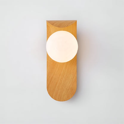 Carlyle Nordic Minimalist Iron Wood Accent LED Wall Light