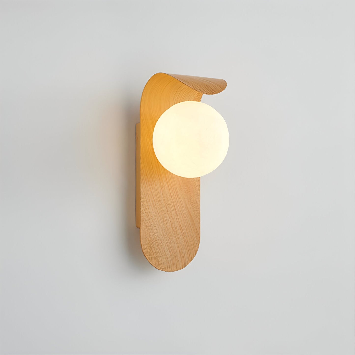 Carlyle Nordic Minimalist Iron Wood Accent LED Wall Light