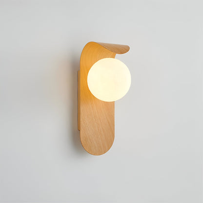 Carlyle Nordic Minimalist Iron Wood Accent LED Wall Light