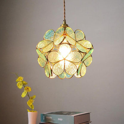 Nordic Flower Glass Pendant Light