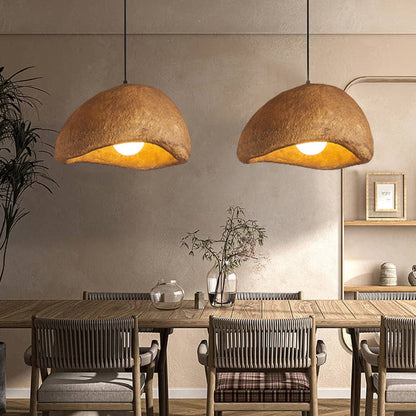 Wabi-Sabi Cloud Japandi Resin Pendant Light