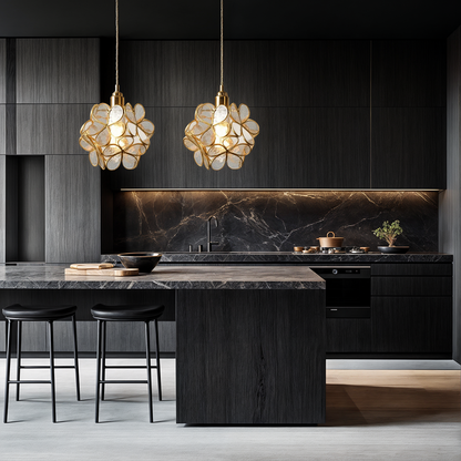Nordic Flower Glass Pendant Light