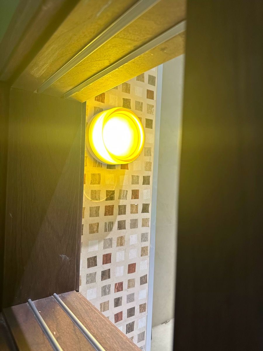 Nordic Luminous Dimple Acrylic Modern Wall Light real product photo 1