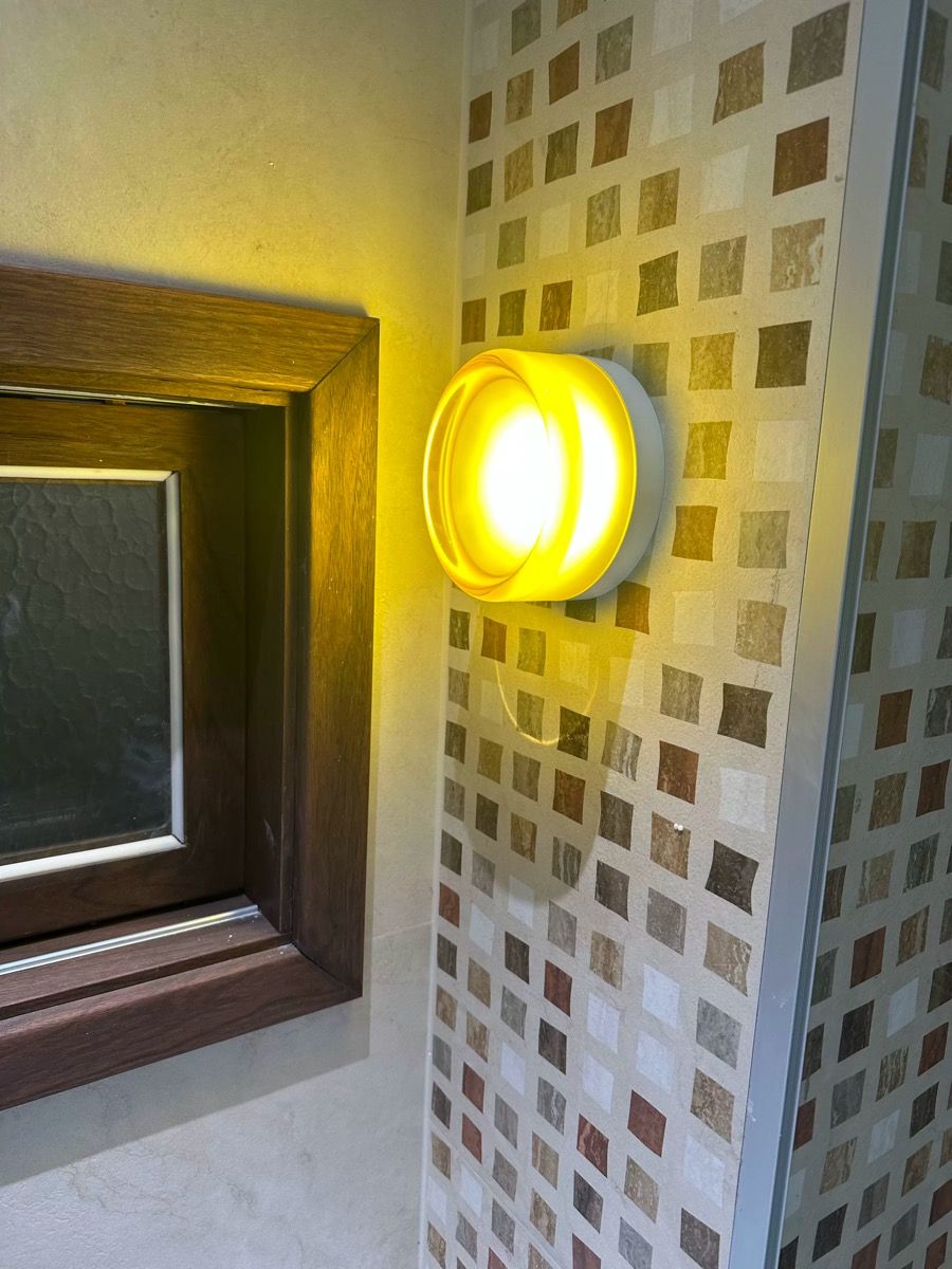 Nordic Luminous Dimple Acrylic Modern Wall Light real product photo 2