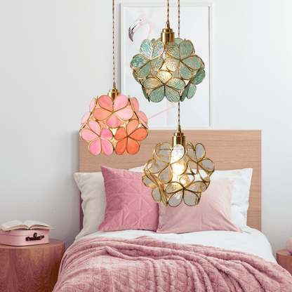Nordic Flower Glass Pendant Light