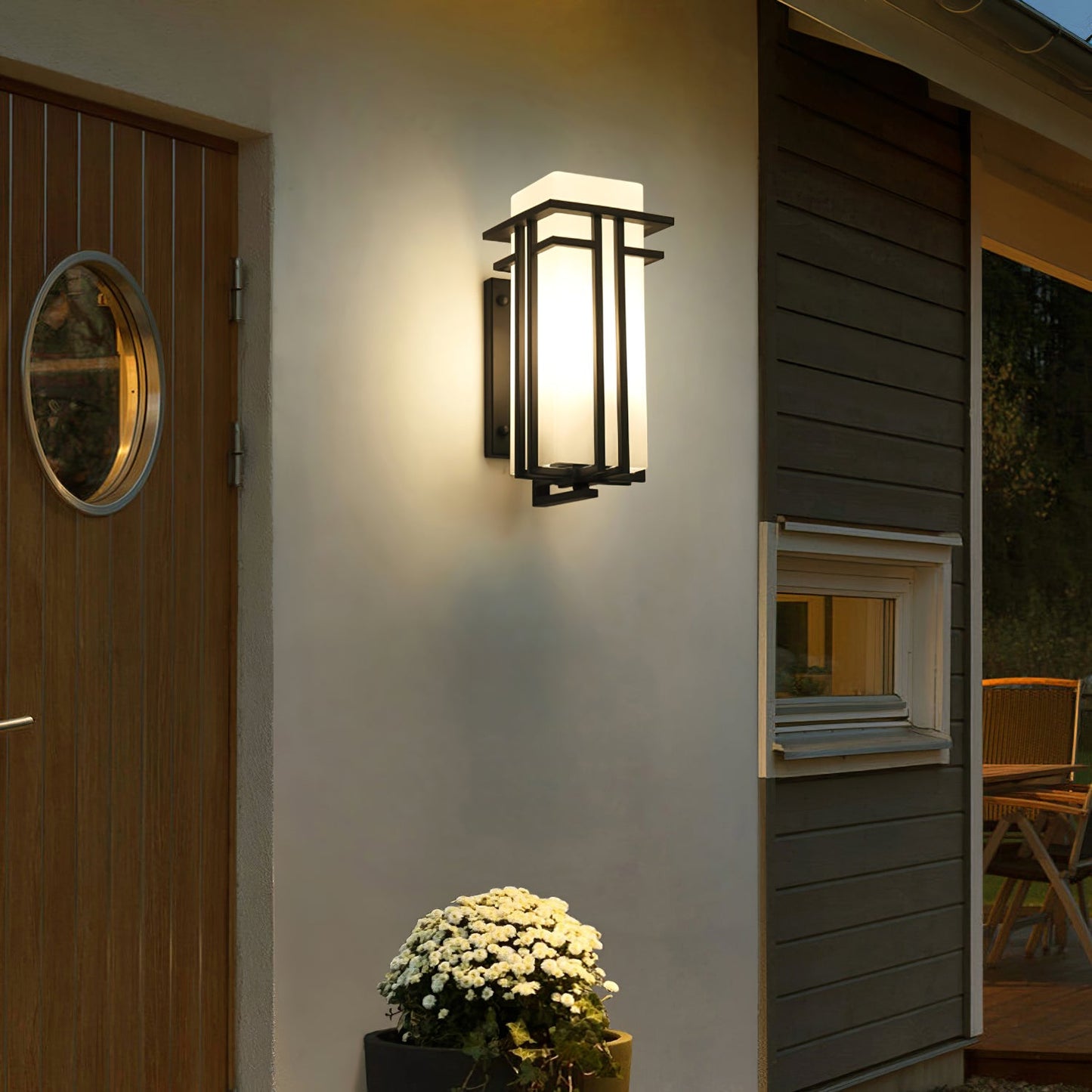 Krajewski Retro Industrial Glass Outdoor Wall Light