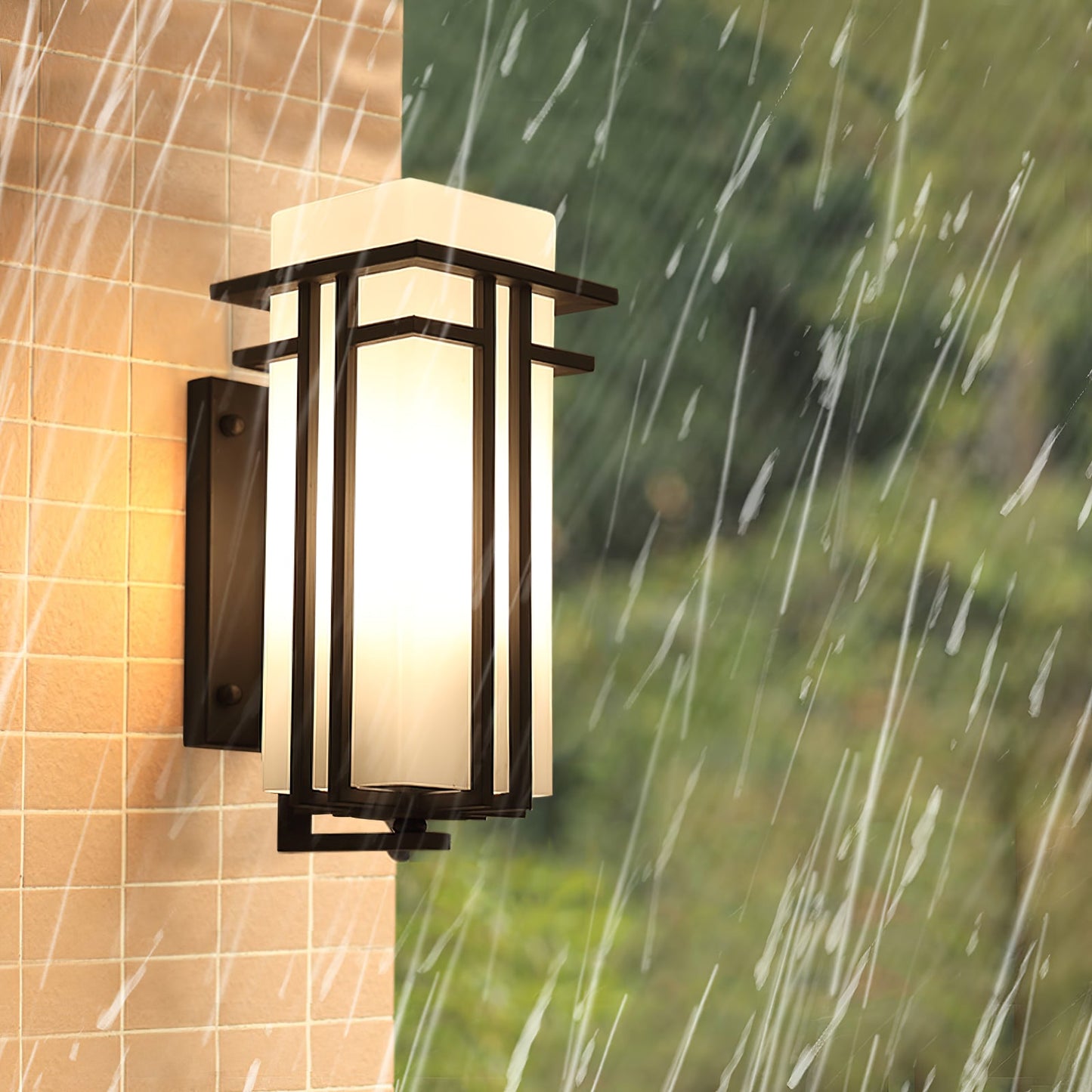 Krajewski Retro Industrial Glass Outdoor Wall Light