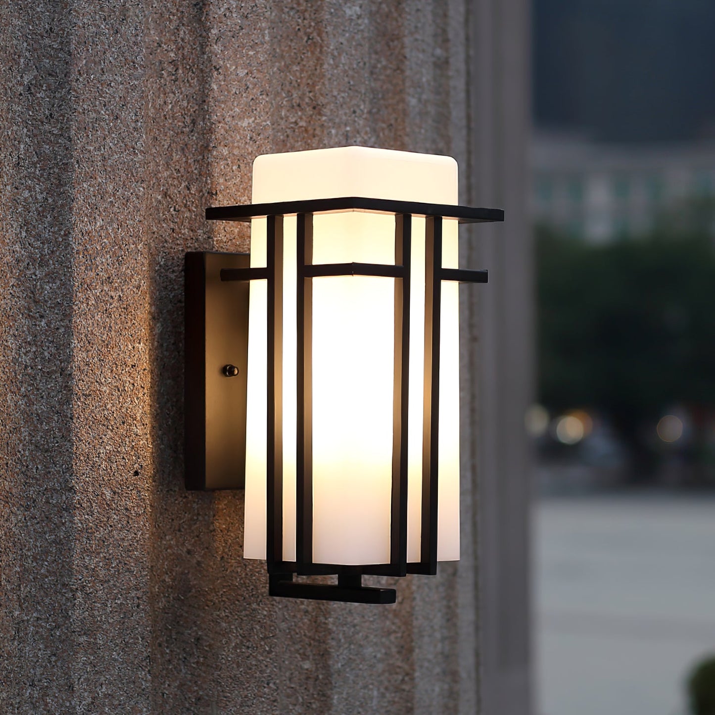 Krajewski Retro Industrial Glass Outdoor Wall Light