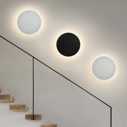 Lubrel — Modern Nordic Round Aluminum Minimalist LED Wall Light — minimalist lighting
