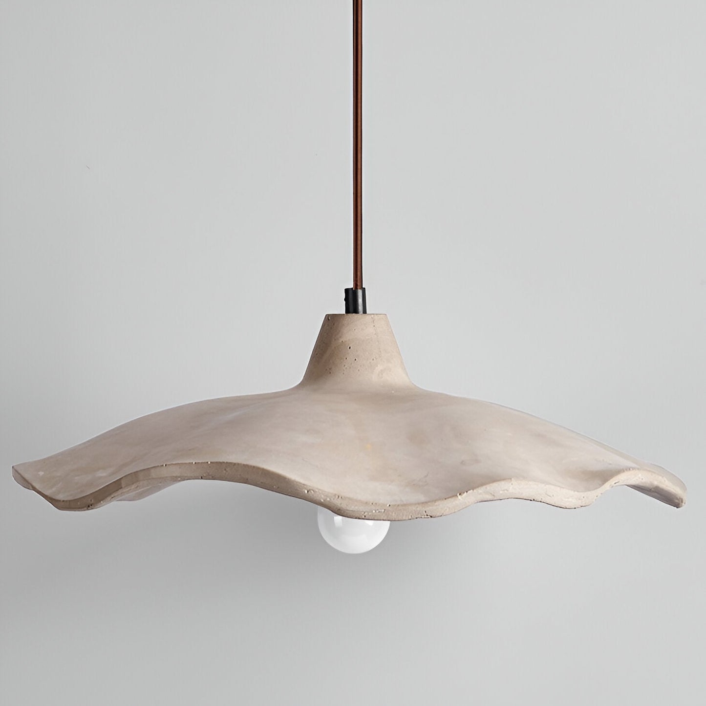 Nordic Wabi-Sabi Flower-Shaped Cement Pendant Light — Lubrel minimalist lighting