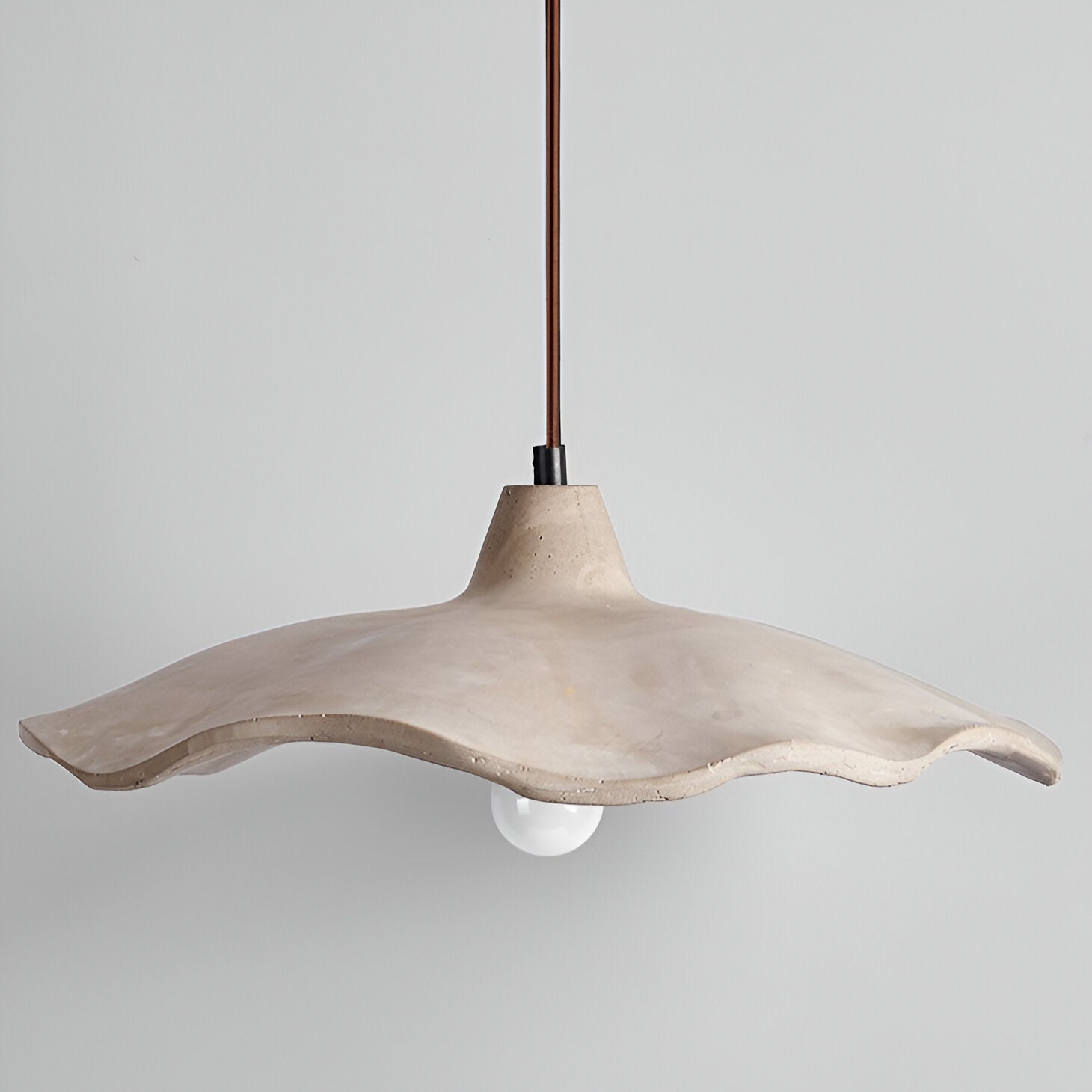 Nordic Wabi-Sabi Flower-Shaped Cement Pendant Light — Lubrel minimalist lighting