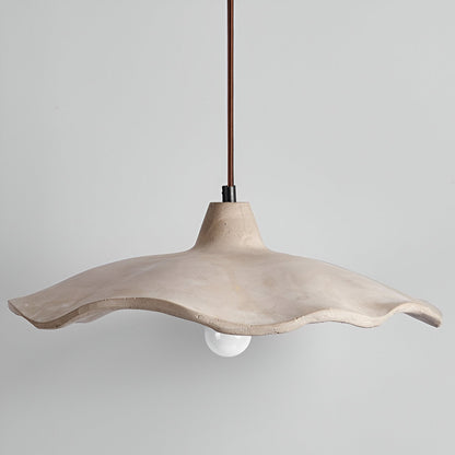 Nordic Wabi-Sabi Flower-Shaped Cement Pendant Light — Lubrel minimalist lighting