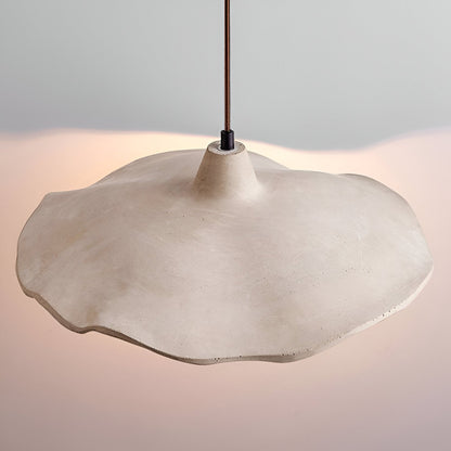 Nordic Wabi-Sabi Flower-Shaped Cement Pendant Light — Lubrel minimalist lighting