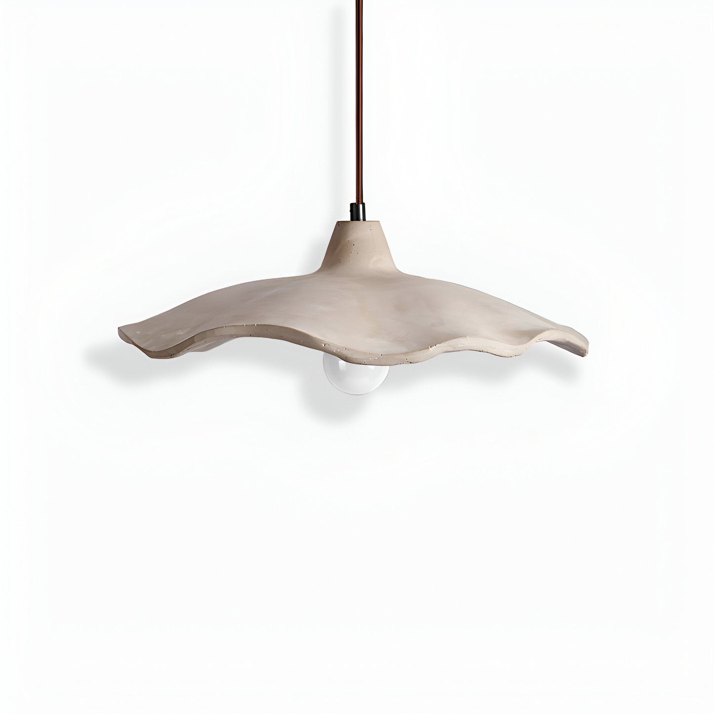 Nordic Wabi-Sabi Flower-Shaped Cement Pendant Light — Lubrel minimalist lighting