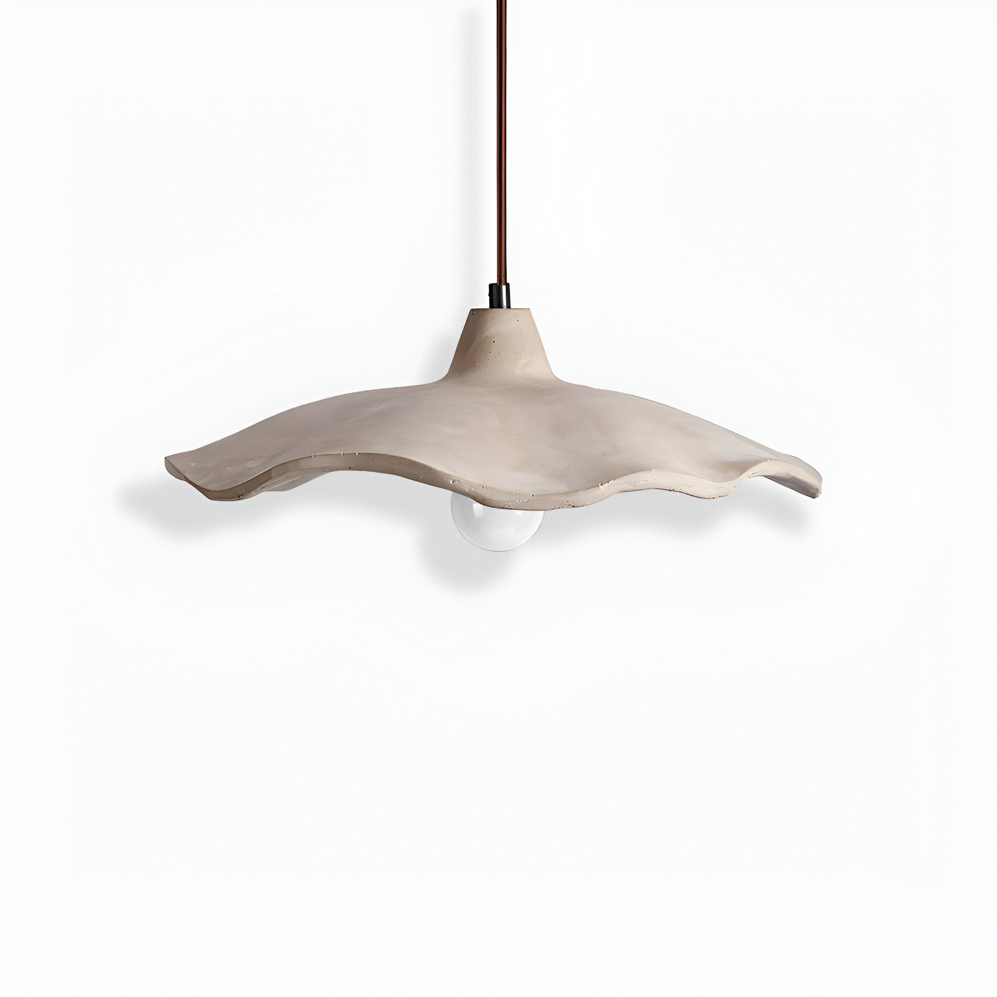 Nordic Wabi-Sabi Flower-Shaped Cement Pendant Light — Lubrel minimalist lighting