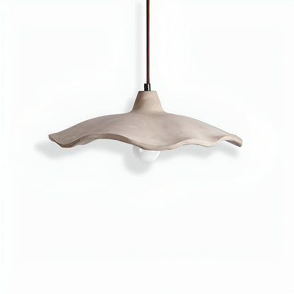 Nordic Wabi-Sabi Flower-Shaped Cement Pendant Light — Lubrel minimalist lighting