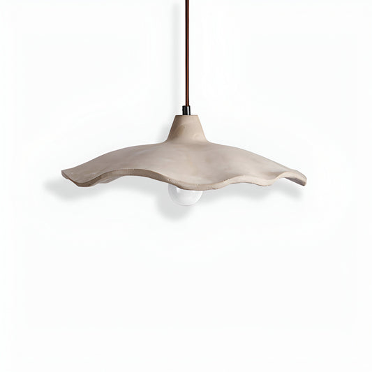 Nordic Wabi-Sabi Flower-Shaped Cement Pendant Light — Lubrel minimalist lighting