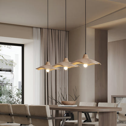 Nordic Wabi-Sabi Flower-Shaped Cement Pendant Light — Lubrel minimalist lighting