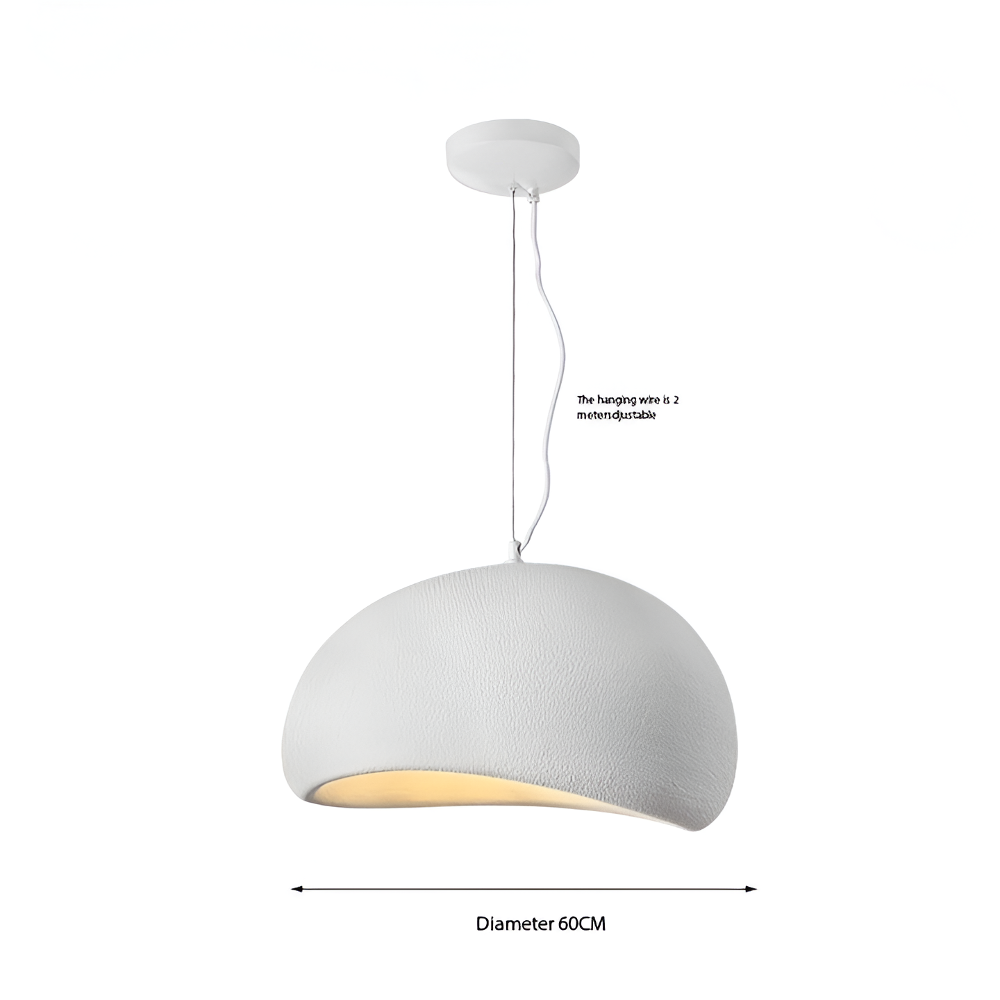 Nordic Wabi Sabi Fiberglass Pendant Light